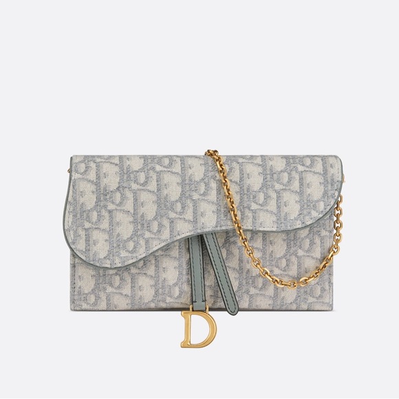 Dior Handbags - Dior Long Saddle Wallet with Chain

Gray Dior Oblique Jacquard
